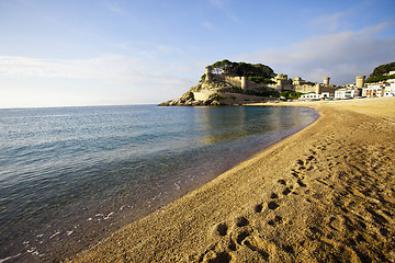 Image showing Tossa de mar, Platja Gran, Vila Vella