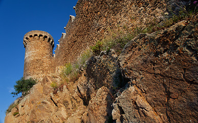 Image showing ancient fortress on a rock