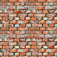 Image showing Seamless pattern - brick wall grunge background