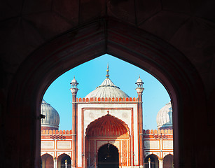 Image showing Indian landmark - Jama Masjid mosque