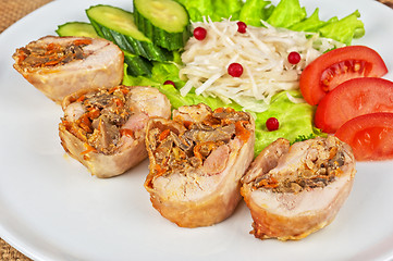 Image showing Chicken rolls