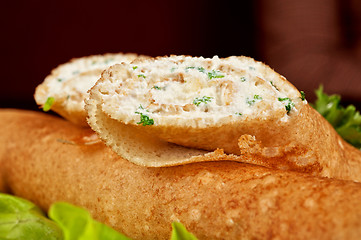 Image showing Pancake feta cheese