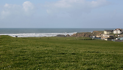 Image showing looking out to sea