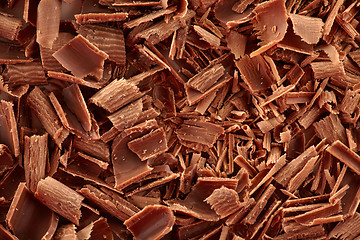 Image showing chocolate shaving background