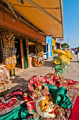 Image showing Venice Italy burano souvenir shop