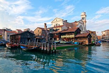 Image showing Venice Italy San Trovaso squero view