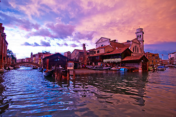 Image showing Venice Italy San Trovaso squero view