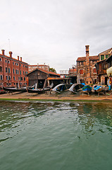 Image showing Venice Italy San Trovaso squero view