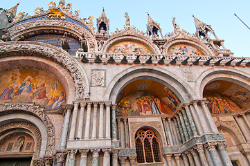 Image showing Venice Italy San marco Basilica church