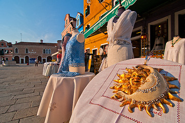 Image showing Venice Italy burano souvenir shop