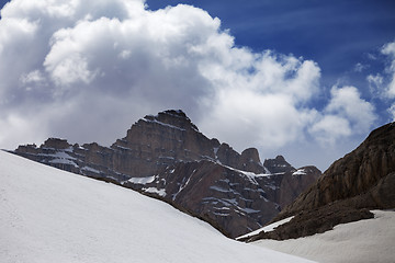 Image showing Rocks and snow