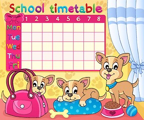 Image showing School timetable thematic image 5