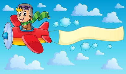 Image showing Image with airplane theme 2