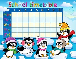 Image showing School timetable theme image 9