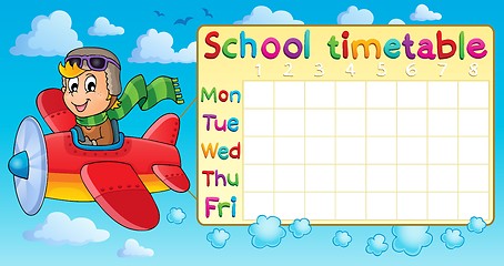 Image showing School timetable thematic image 1