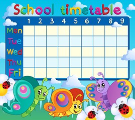 Image showing School timetable topic image 7