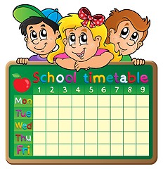 Image showing School timetable theme image 4