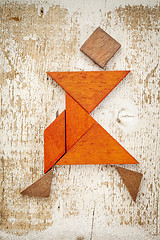 Image showing tangram dancer figure