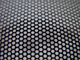 Image showing Metal wicker background, abstract