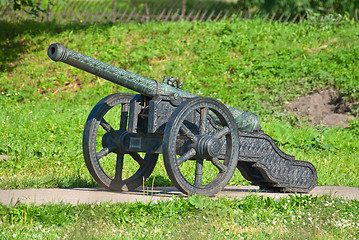 Image showing Ancient artillery piece.