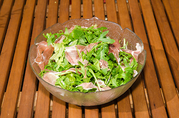 Image showing Bowl with fresh salad