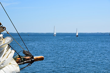 Image showing Sailing away