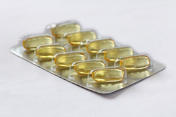 Image showing Fish Oil Capsules (e-epa) in Blister Package. 