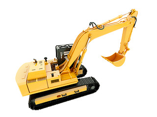 Image showing Excavator isolated 