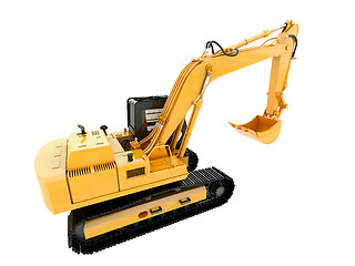 Image showing Excavator isolated 