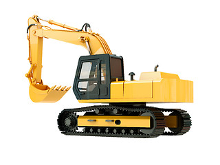 Image showing Excavator isolated 