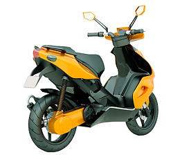 Image showing Modern scooter isolated