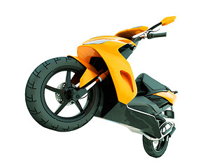 Image showing Modern scooter isolated