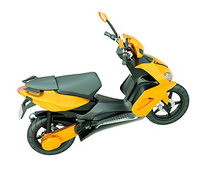 Image showing Modern scooter isolated