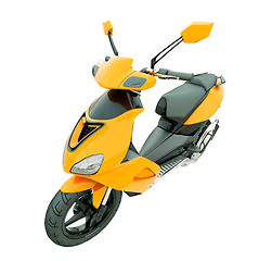 Image showing Modern scooter isolated