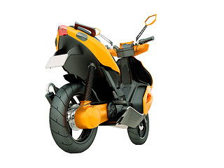 Image showing Modern scooter isolated