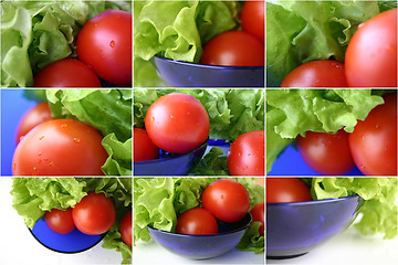 Image showing Salad collage