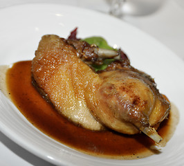 Image showing Glazed Duck Plate