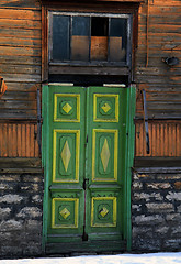 Image showing Wooden houses in Kleskin