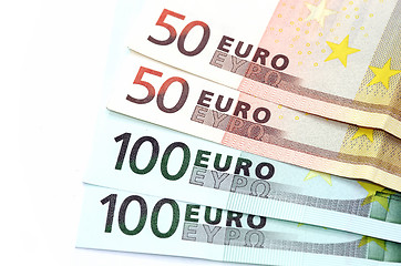 Image showing Euro banknotes