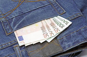 Image showing Money in pocket