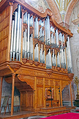 Image showing Christian church organ