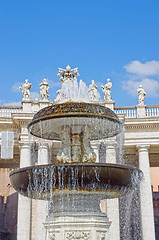 Image showing Fountain in Saint Peter Square