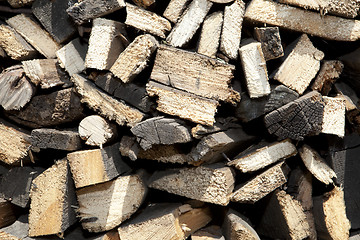 Image showing chopped firewoods