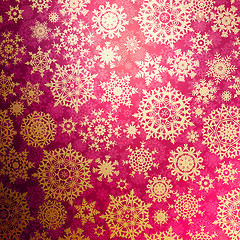 Image showing Christmas pattern snowflake background. EPS 8