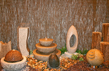 Image showing Decorative fountains