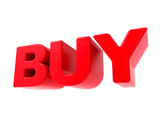 Image showing Buy - Red 3D Text.