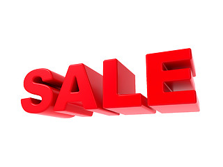 Image showing Sale - Red 3D Text.