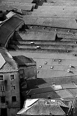 Image showing Portugal. Porto city. Roofs  in black and white 