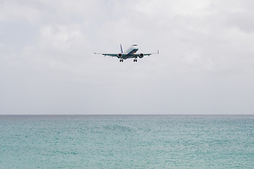 Image showing ST MARTIN, ANTILLES - JULY 19, 2013: JetBlue is the fastest grow