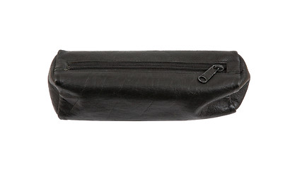 Image showing Black pencil case isolated